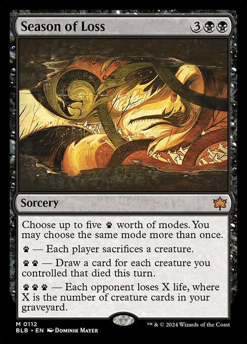 [Foil] BLB 112 Season of Loss M