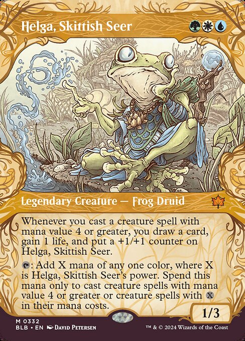 [Foil] BLB 332 Helga, Skittish Seer (0332 - Showcase) M