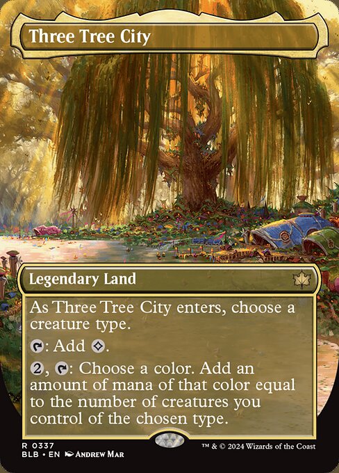[Foil] BLB 337 Three Tree City (0337 - Borderless) R