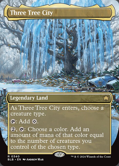 [Foil] BLB 340 Three Tree City (0340 - Borderless) R