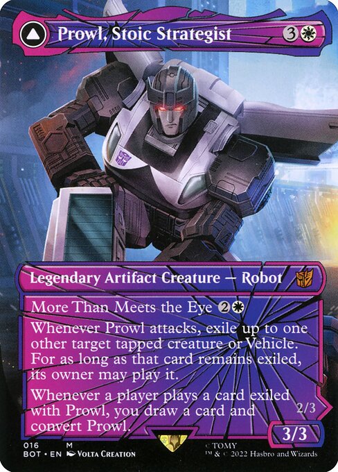 BOT 016 Prowl, Stoic Strategist (Shattered Glass) M
