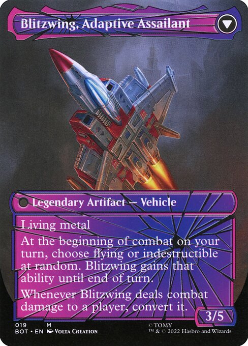 [Foil] BOT 019 Blitzwing, Cruel Tormentor (Shattered Glass) M
