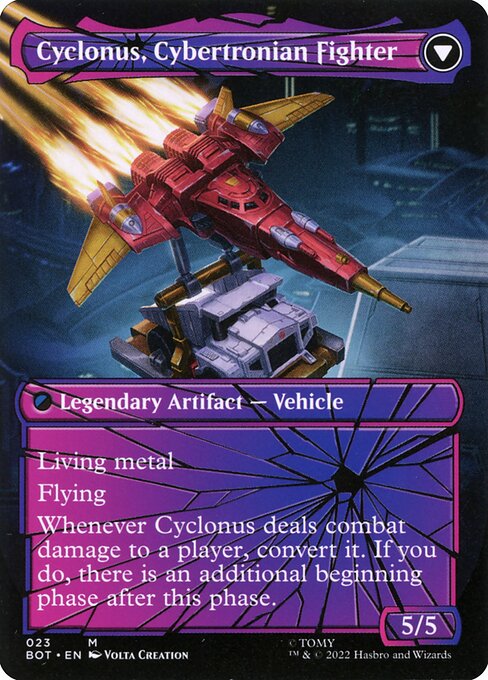 [Foil] BOT 023 Cyclonus, the Saboteur (Shattered Glass) M