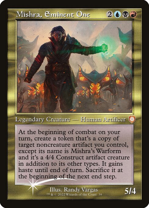 BRC 039 Mishra, Eminent One (Foil - Display Commander - Not Tournament Legal) M