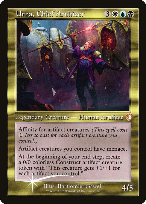 BRC 040 Urza, Chief Artificer (Foil - Display Commander - Not Tournament Legal) M