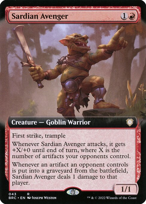 BRC 043 Sardian Avenger (Extended Art) R