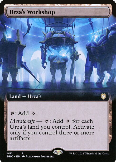 BRC 051 Urza's Workshop (Extended Art) R