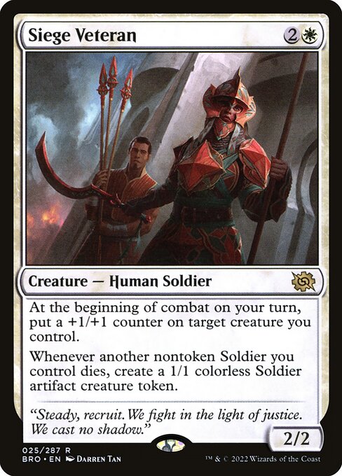 [Foil] BRO 025 Siege Veteran R