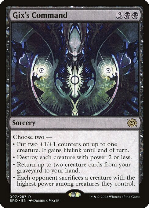 [Foil] BRO 097 Gix's Command R
