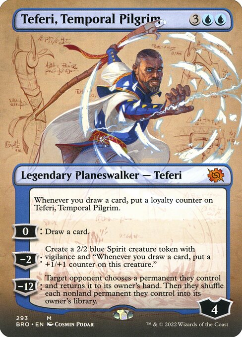 [Foil] BRO 293 Teferi, Temporal Pilgrim (Borderless) M