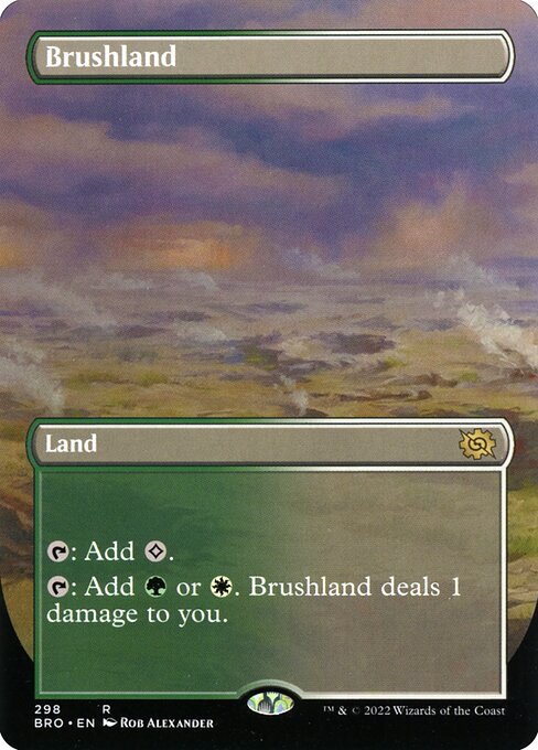 [Foil] BRO 298 Brushland (Borderless) R