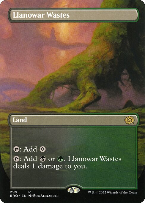 BRO 299 Llanowar Wastes (Borderless) R