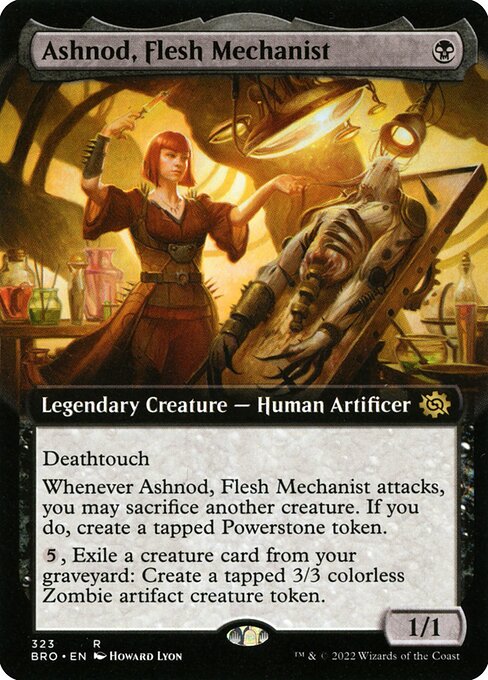 BRO 323 Ashnod, Flesh Mechanist (Extended Art) R