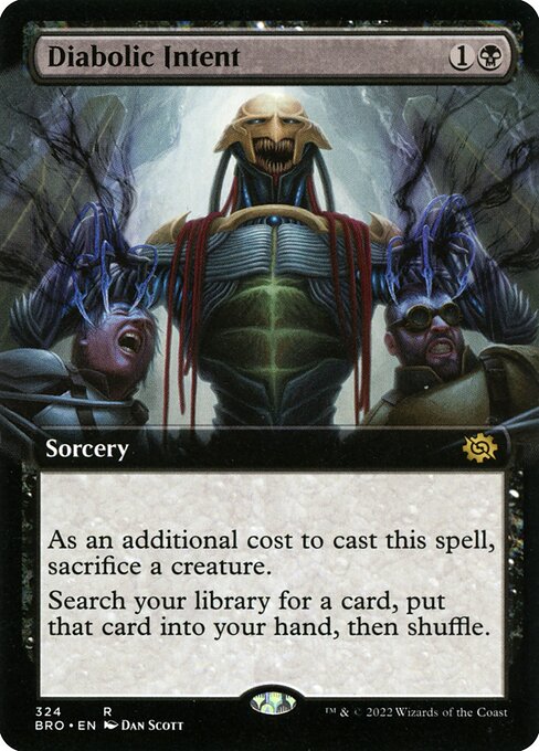 [Foil] BRO 324 Diabolic Intent (Extended Art) R