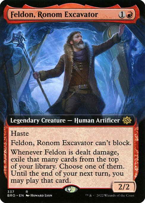[Foil] BRO 337 Feldon, Ronom Excavator (Extended Art) R