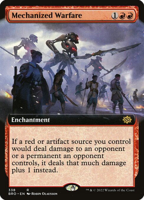 [Foil] BRO 338 Mechanized Warfare (Extended Art) R