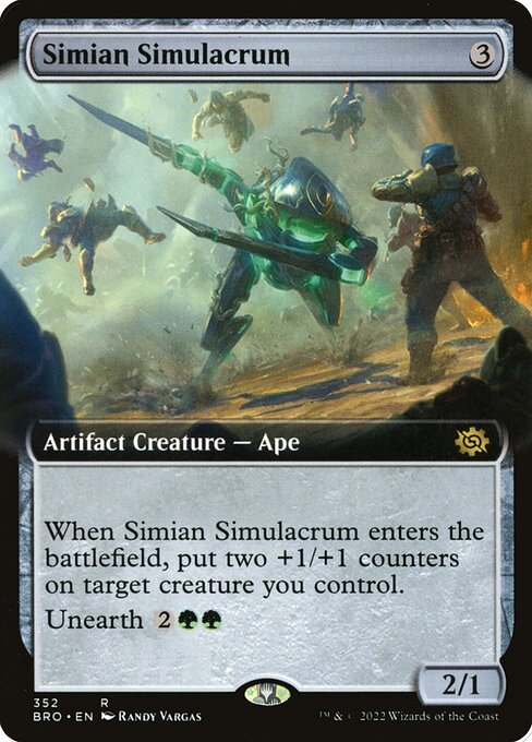 BRO 352 Simian Simulacrum (Extended Art) R