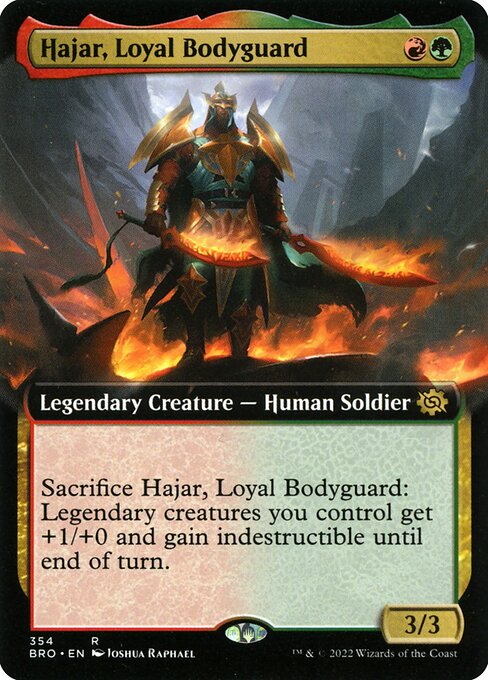 BRO 354 Hajar, Loyal Bodyguard (Extended Art) R
