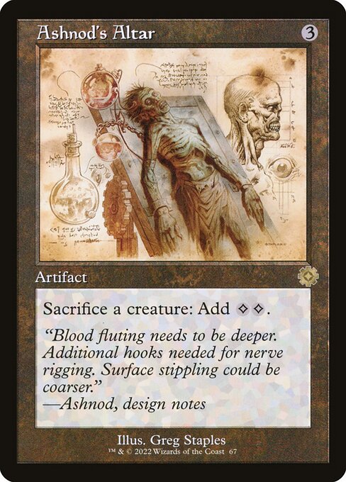 [Foil] BRR 067 Ashnod's Altar (Schematic Art) R