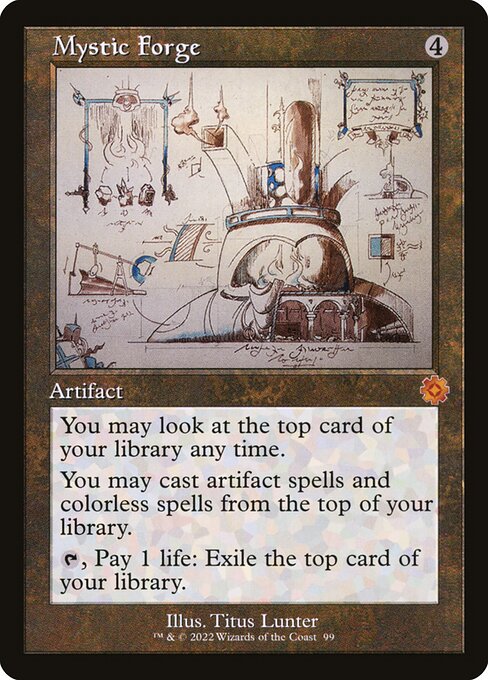 [Foil] BRR 099 Mystic Forge (Schematic Art) M