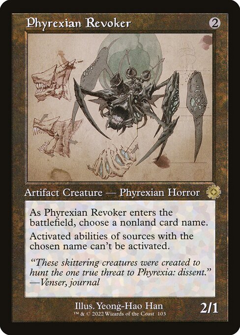 [Foil] BRR 103 Phyrexian Revoker (Schematic Art) R