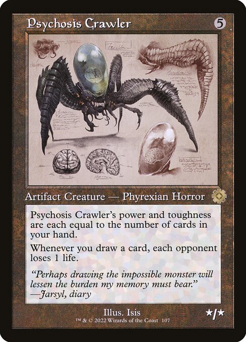 [Foil] BRR 107 Psychosis Crawler (Schematic Art) R