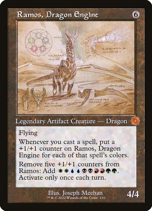 [Foil] BRR 110 Ramos, Dragon Engine (Schematic Art) M