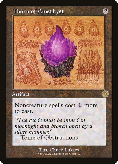 [Foil] BRR 123 Thorn of Amethyst (Schematic Art) R