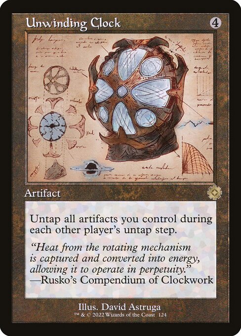 [Foil] BRR 124 Unwinding Clock (Schematic Art) R