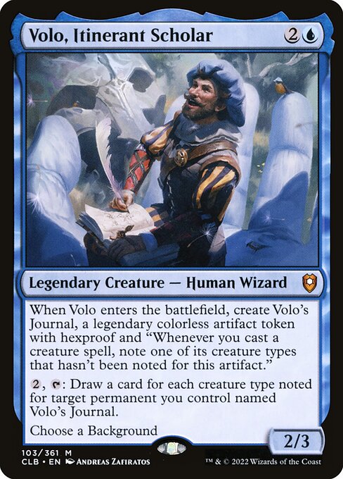 CLB 103 Volo, Itinerant Scholar M