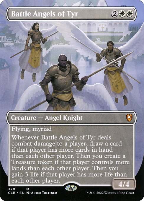 [Foil] CLB 370 Battle Angels of Tyr (Borderless) M