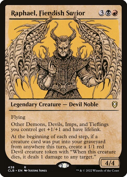 [Foil] CLB 438 Raphael, Fiendish Savior (Showcase) R