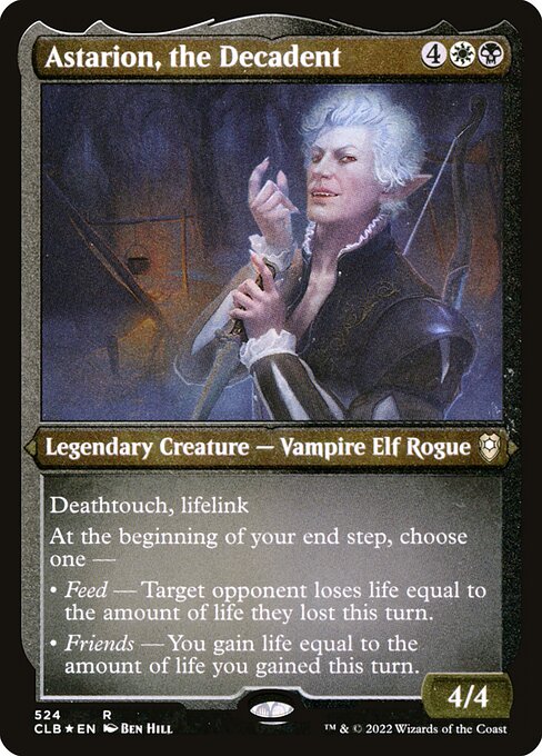 [Foil Etched] CLB 524 Astarion, the Decadent (Foil Etched) R