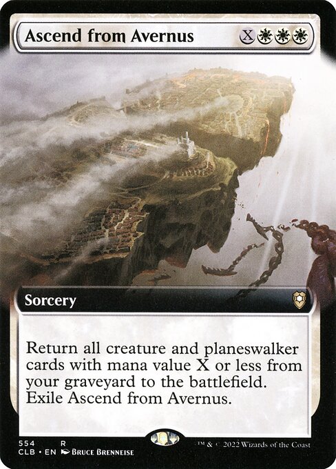 [Foil] CLB 554 Ascend from Avernus (Extended Art) R