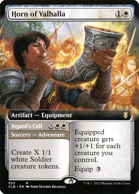 [Foil] CLB 555 Horn of Valhalla (Extended Art) R