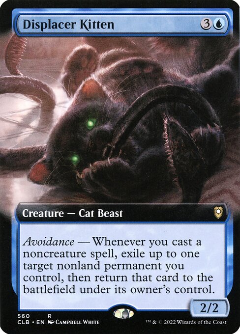 [Foil] CLB 560 Displacer Kitten (Extended Art) R