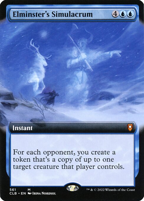 [Foil] CLB 561 Elminster's Simulacrum (Extended Art) M