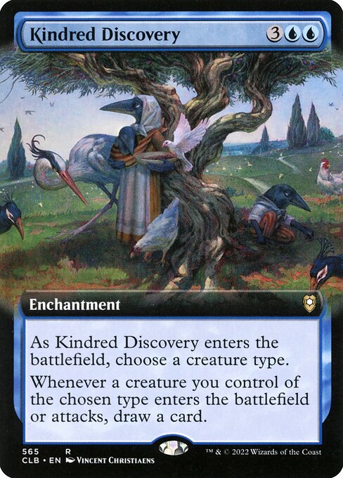 [Foil] CLB 565 Kindred Discovery (Extended Art) R