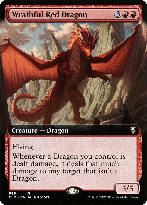 CLB 585 Wrathful Red Dragon (Extended Art) R