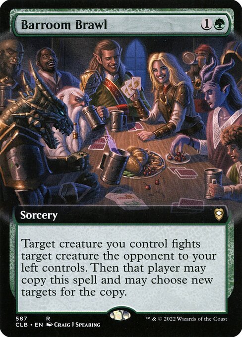 [Foil] CLB 587 Barroom Brawl (Extended Art) R