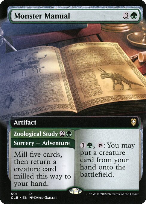 [Foil] CLB 591 Monster Manual (Extended Art) R