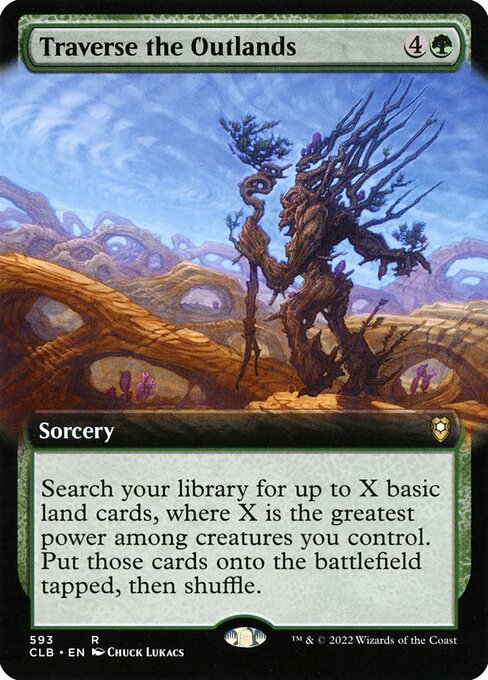 [Foil] CLB 593 Traverse the Outlands (Extended Art) R