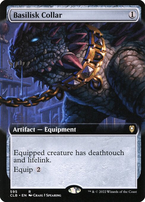 [Foil] CLB 595 Basilisk Collar (Extended Art) R