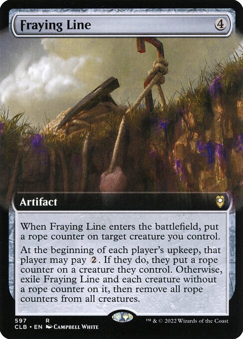 [Foil] CLB 597 Fraying Line (Extended Art) R