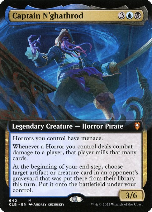 [Foil] CLB 640 Captain N'ghathrod (Extended Art) M