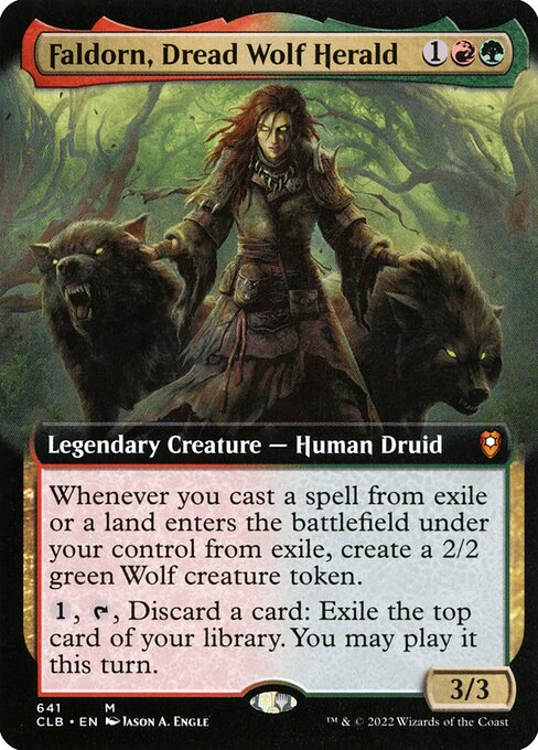 CLB 641 Faldorn, Dread Wolf Herald (Extended Art) M