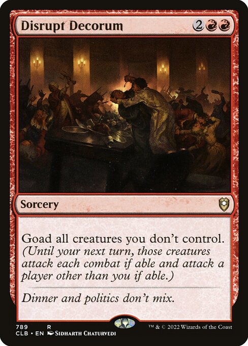 CLB 789 Disrupt Decorum R