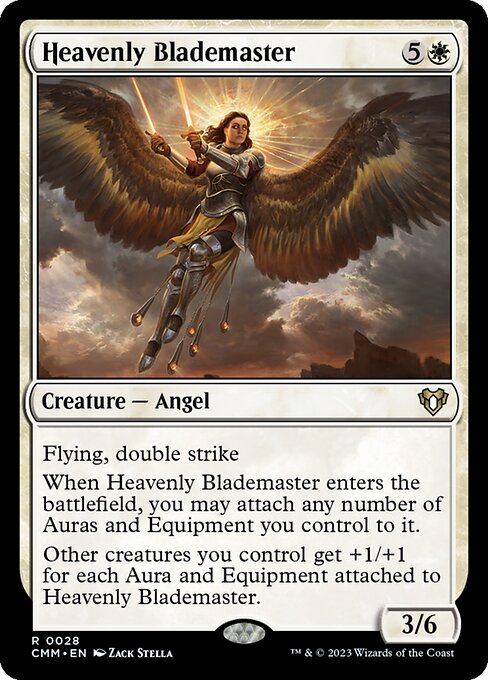 [Foil] CMM 028 Heavenly Blademaster R