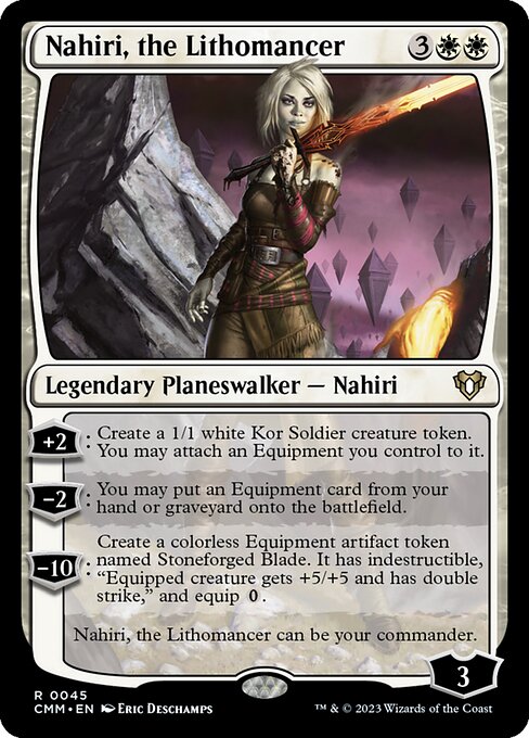 [Foil] CMM 045 Nahiri, the Lithomancer R