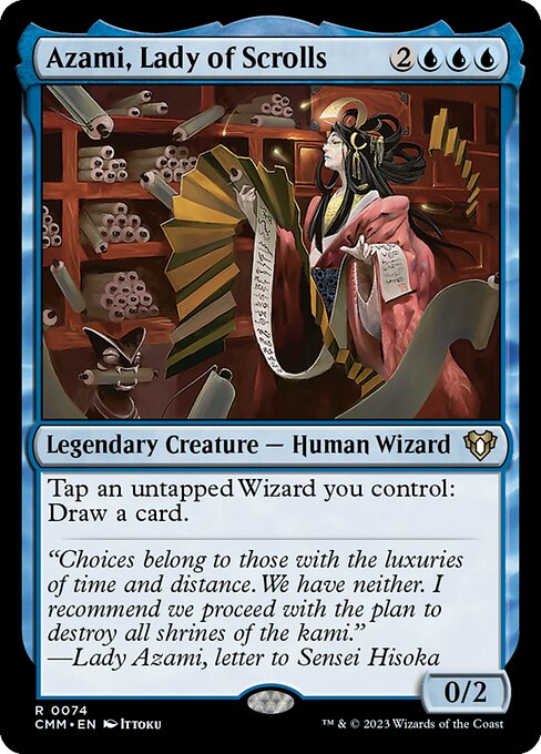 [Foil] CMM 074 Azami, Lady of Scrolls R